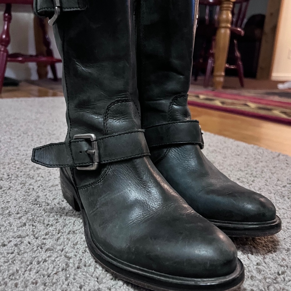 Minelli Black Leather Boots